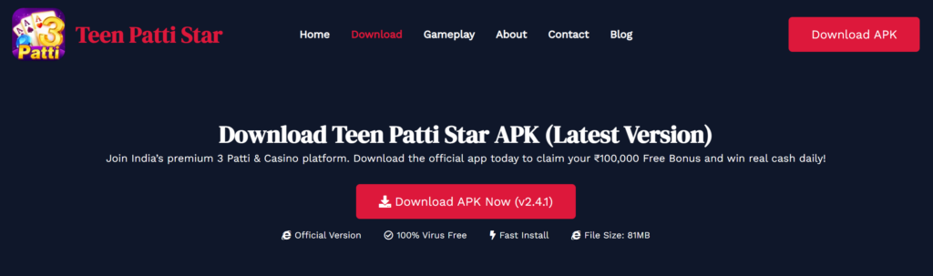 Teen Patti Star APK Download Guide